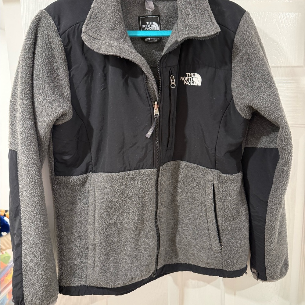 The North Face Black and Gray Fleece Denali Jacket